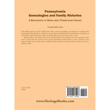 Pennsylvania Genealogies and Family Histories: A Bibliography of Books about Pennsylvania Families back cover