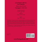Genealogical Abstracts from Palmyra, Wayne County, New York, Newspapers 1810-1854 back cover