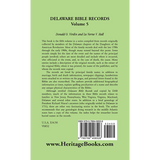 Delaware Bible Records, Volume 5 back cover