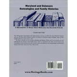 Maryland and Delaware Genealogies and Family Histories back cover