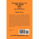 Genealogical Abstracts from The Banner, 1893, in Clanton, Chilton County, Alabama back cover
