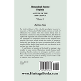 Shenandoah County, Virginia: A Study of the 1860 Census, Volume 6 back cover