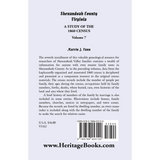 Shenandoah County, Virginia: A Study of the 1860 Census, Volume 7 back cover