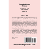 Shenandoah County, Virginia: A Study of the 1860 Census, Volume 10 back cover