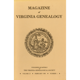 Magazine of Virginia Genealogy: Volume 23, no. 1