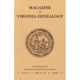 Magazine of Virginia Genealogy: Volume 24, no. 1
