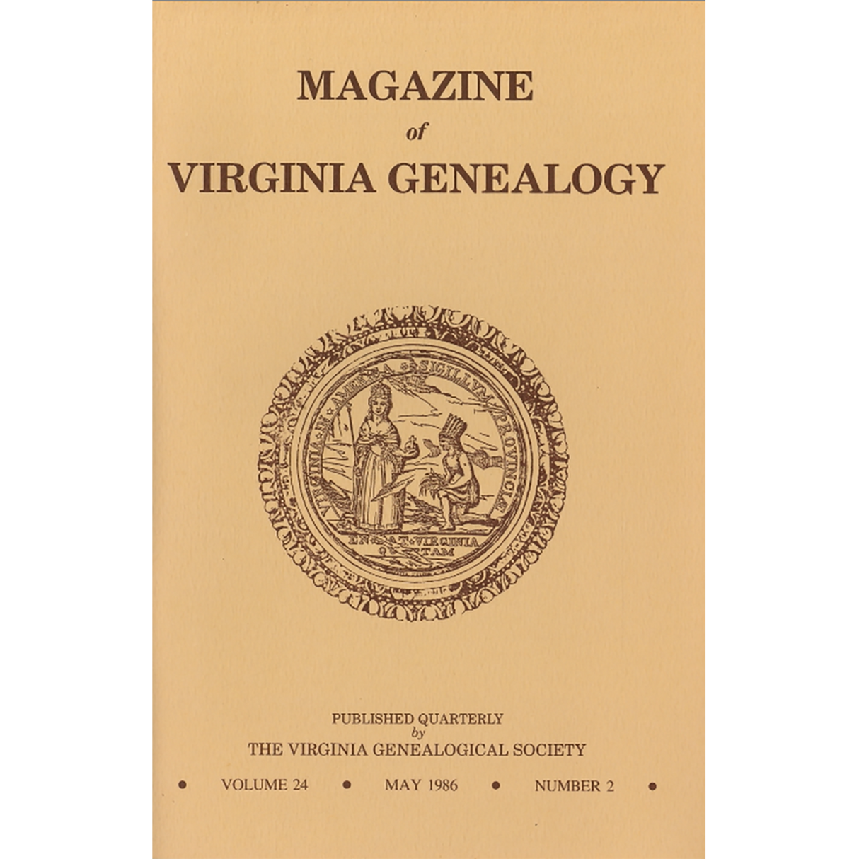 Magazine of Virginia Genealogy: Volume 24, no. 2