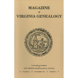 Magazine of Virginia Genealogy: Volume 25, no. 4