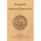 Magazine of Virginia Genealogy: Volume 26, no. 1