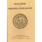 Magazine of Virginia Genealogy: Volume 26, no. 4