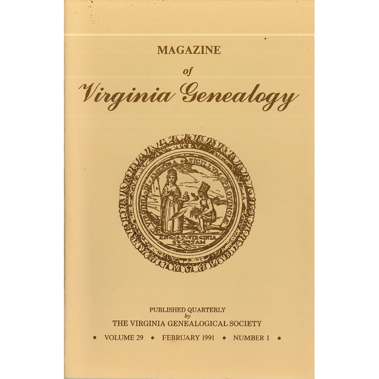 Magazine of Virginia Genealogy, Volume 29, Issue 1