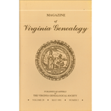 Magazine of Virginia Genealogy, Volume 29, Issue 2