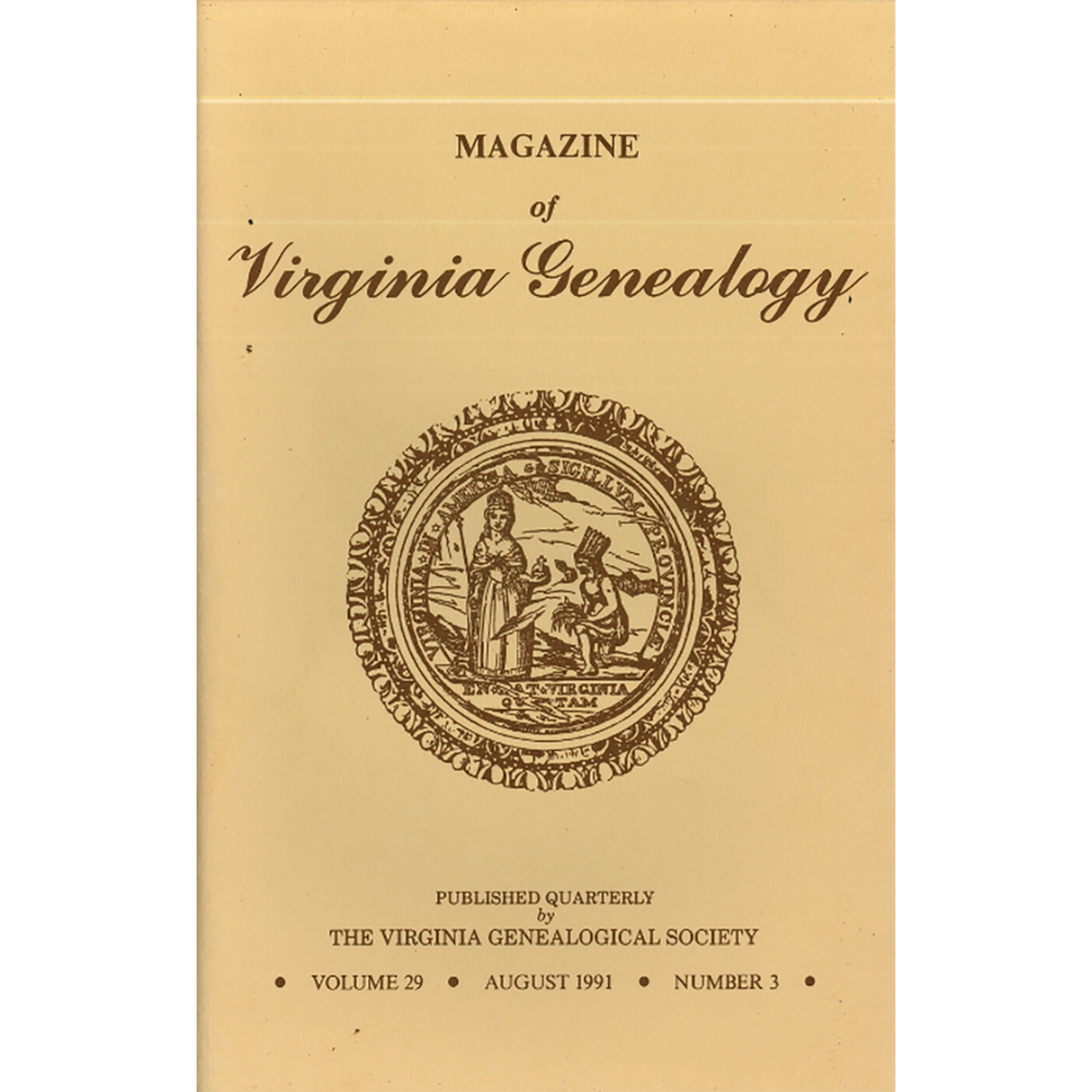 Magazine of Virginia Genealogy, Volume 29, Issue 3