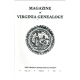 Magazine of Virginia Genealogy, Volume 29, Index