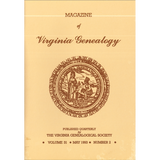 Magazine of Virginia Genealogy, Volume 31, Number 2, 1993