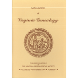 Magazine of Virginia Genealogy, Volume 32, Number 4, 1994