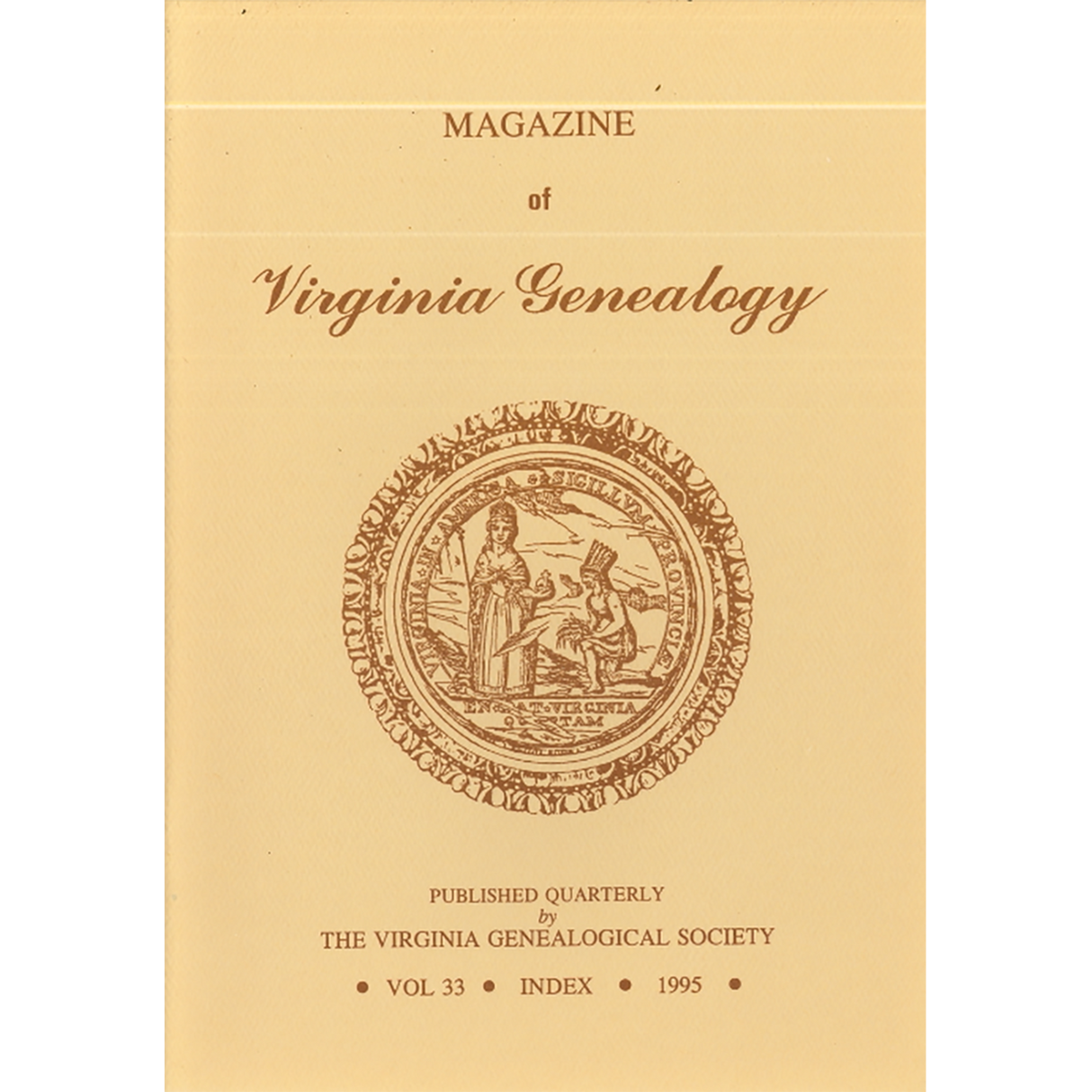 Magazine of Virginia Genealogy, Volume 33, Index