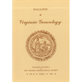 Magazine of Virginia Genealogy, Volume 33, Index