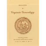 Magazine of Virginia Genealogy, Volume 33, Index