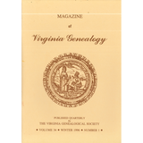 Magazine of Virginia Genealogy, Volume 34, Issue 1