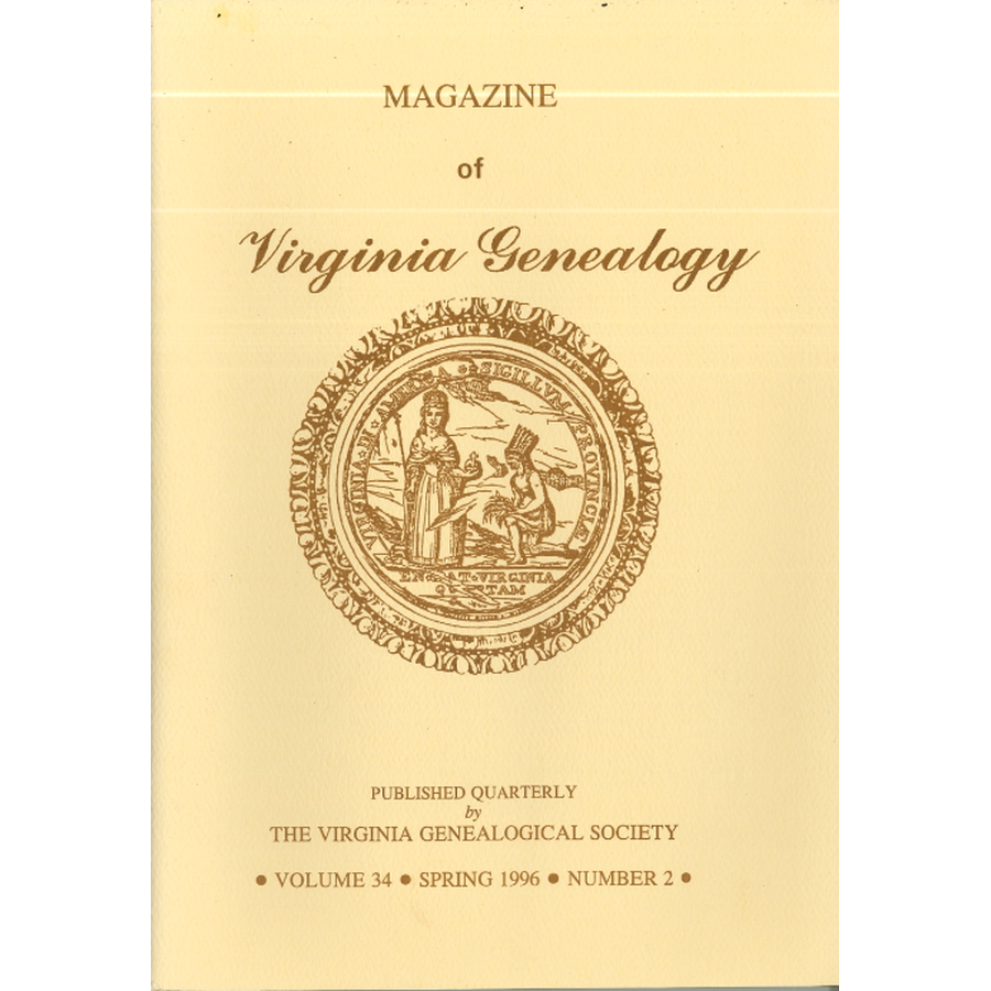 Magazine of Virginia Genealogy, Volume 34, Issue 2