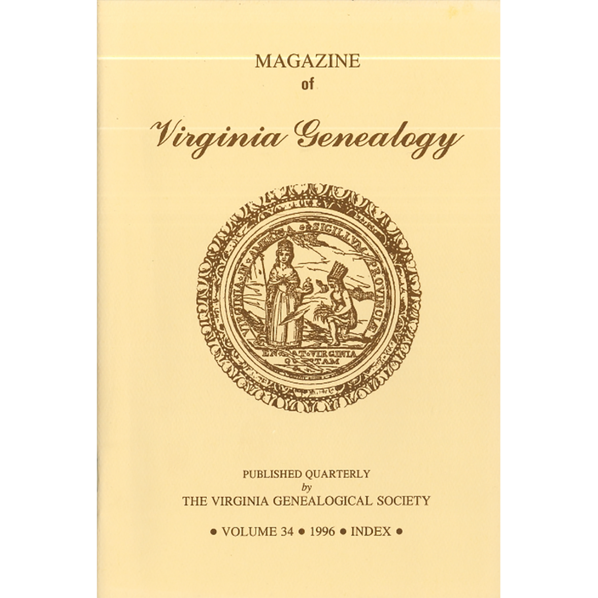 Magazine of Virginia Genealogy, Volume 34, Index