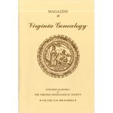Magazine of Virginia Genealogy, Volume 34, Index