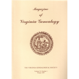 Magazine of Virginia Genealogy, Volume 35, Number 1, 1997