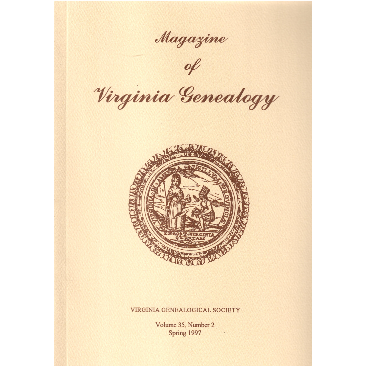 Magazine of Virginia Genealogy, Volume 35, Number 2, 1997
