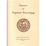 Magazine of Virginia Genealogy, Volume 35, Number 4, 1997