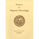 Magazine of Virginia Genealogy, Volume 36, Number 2, 1998