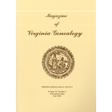 Magazine of Virginia Genealogy, Volume 36, Number 4, 1998