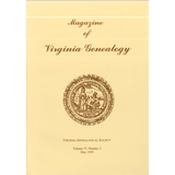 Magazine of Virginia Genealogy, Volume 37, Number 2, 1999