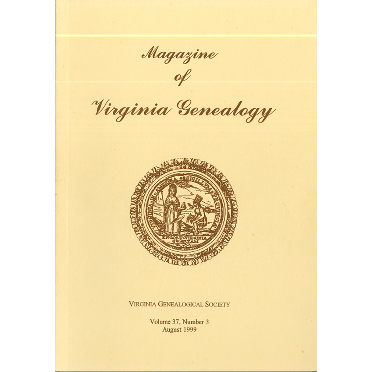 Magazine of Virginia Genealogy, Volume 37, Number 3, 1999