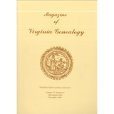 Magazine of Virginia Genealogy, Volume 37, Number 4, 1999