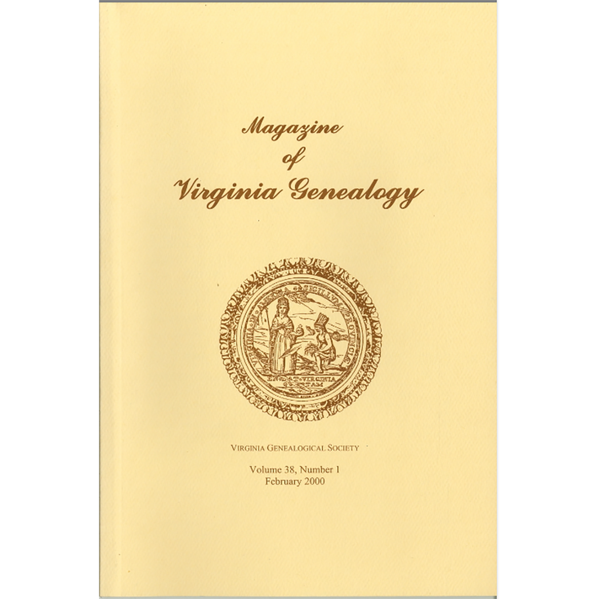 Magazine of Virginia Genealogy: Volume 38, no. 1
