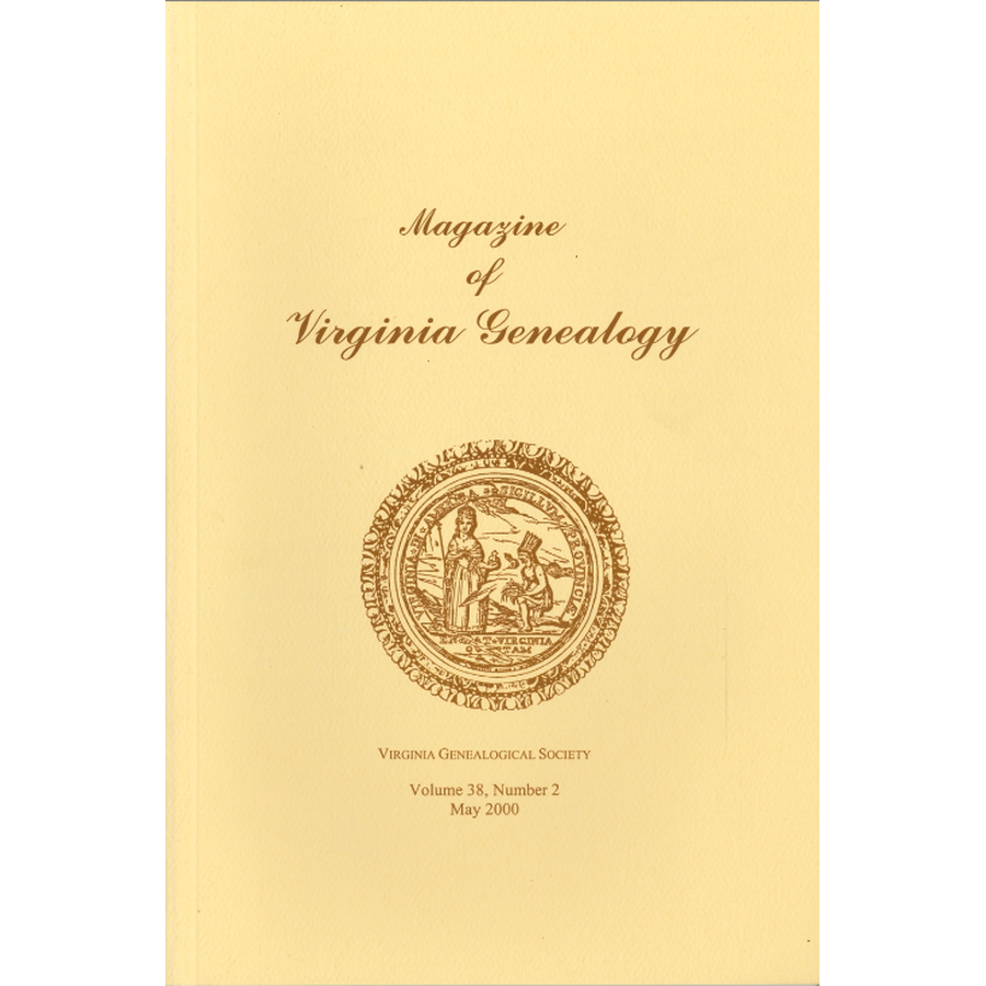 Magazine of Virginia Genealogy: Volume 38, no. 2
