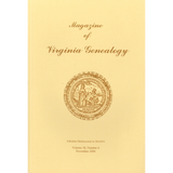 Magazine of Virginia Genealogy: Volume 38, no. 4