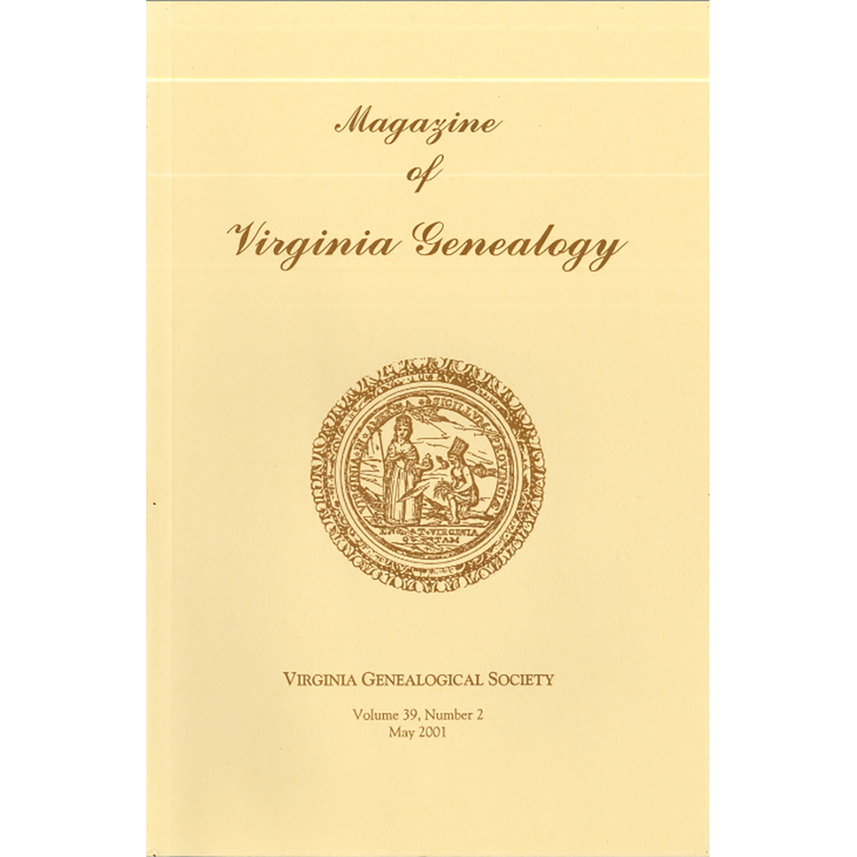 Magazine of Virginia Genealogy, Volume 39, Issue 2