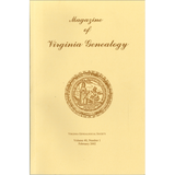 Magazine of Virginia Genealogy: Volume 40, no. 1
