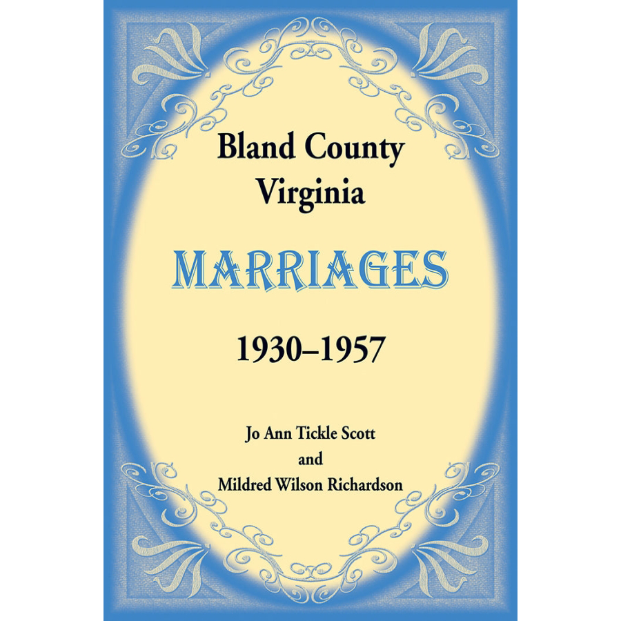 Bland County, Virginia Marriages, Volume 2, 1930-1957