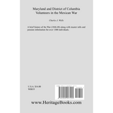 Maryland and District of Columbia Volunteers in the Mexican War back cover