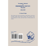 Newspaper Abstracts of Frederick County [Maryland], 1816-1819 back cover