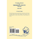 Newspaper Abstracts of Frederick County [Maryland], 1811-1815 back cover