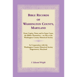 Bible Records of Washington County, Maryland