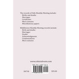 Bucks County, Pennsylvania Church Records of the 17th and 18th Centuries, Volume 2 back cover