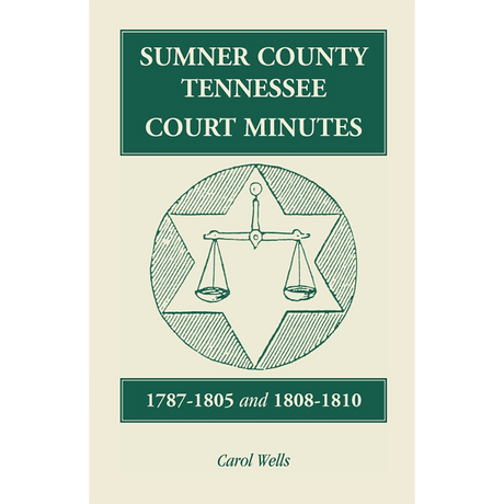 Sumner County, Tennessee, Court Minutes, 1787-1805 and 1808-1810
