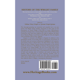 History of the Wright Family back cover