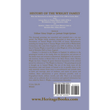History of the Wright Family back cover
