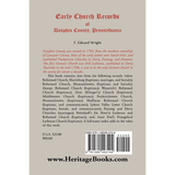 Early Church Records of Dauphin County, Pennsylvania back cover